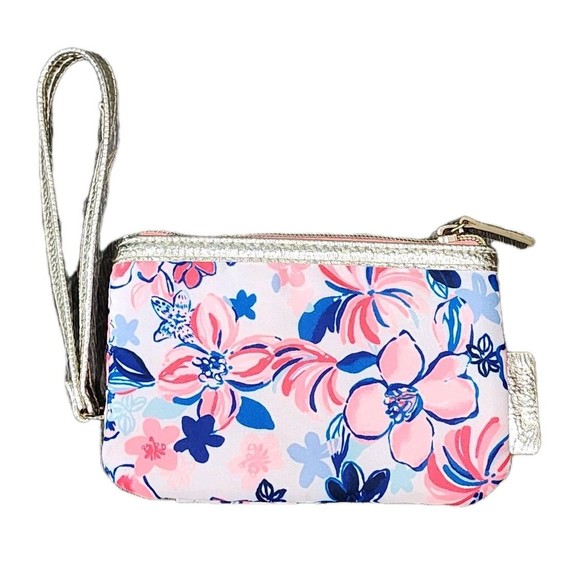 Lilly Pulitzer Handbags - LILLY PULITZER Zip Top Wallet Resort White Party Like a Lobster EUC